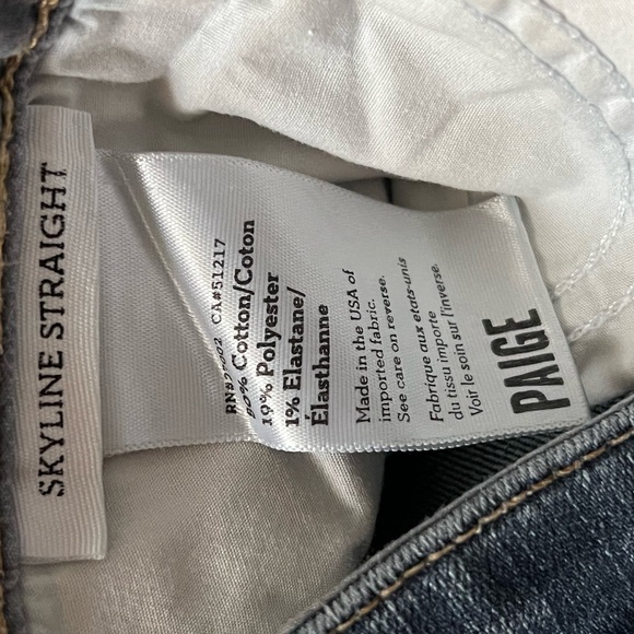 Paige Denim Skyline Striaght Sz26 - Picture 6 of 6
